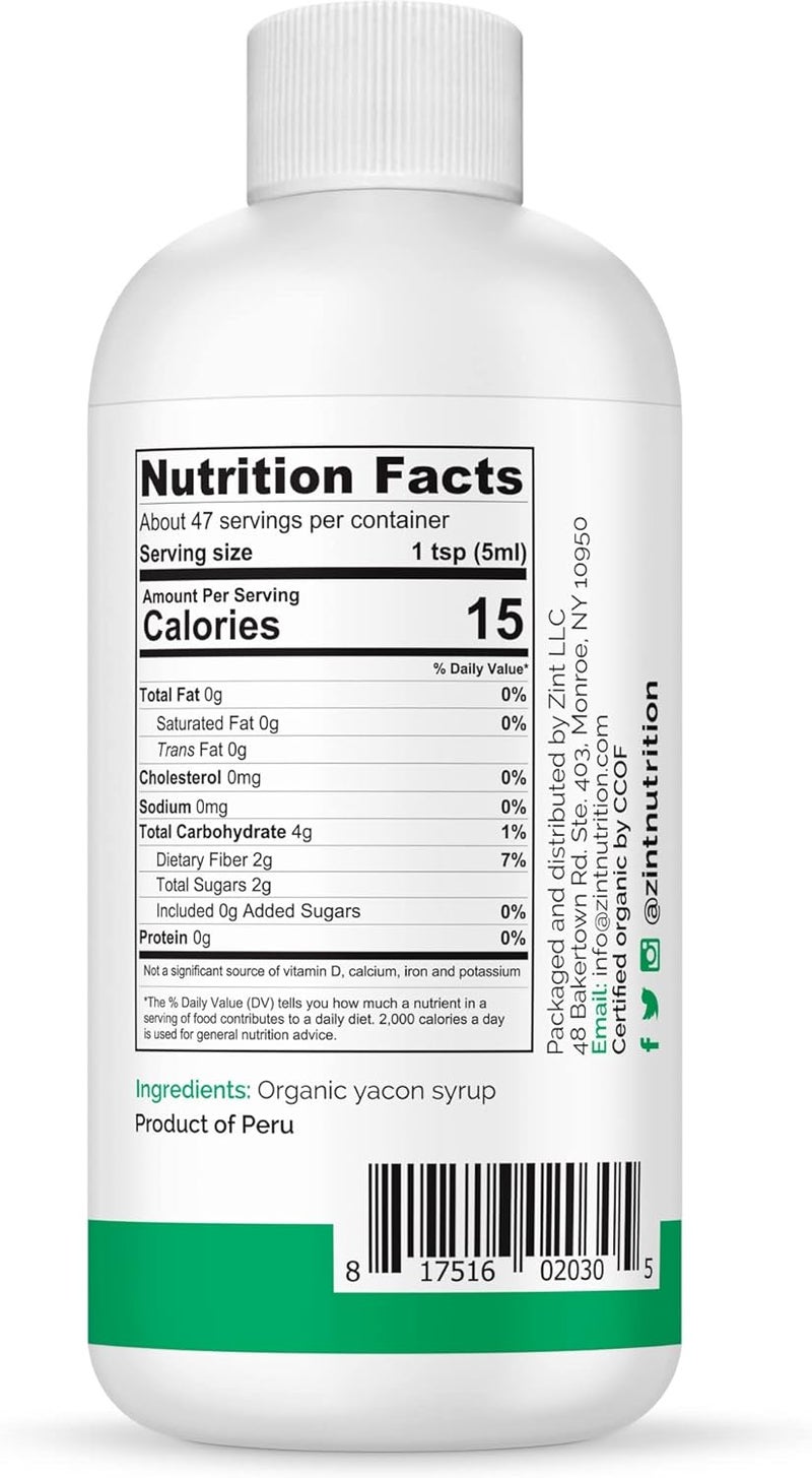 Zint Organic Yacon Syrup - Prebiotic Sweetener - Image 4